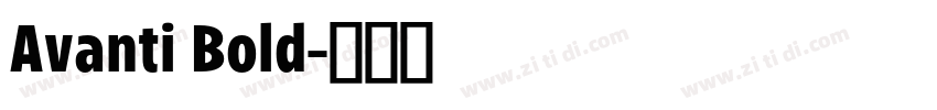 Avanti Bold字体转换